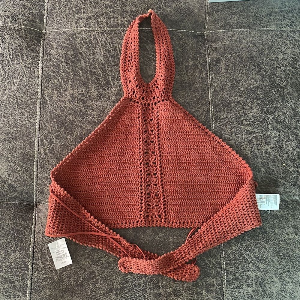 NWT American Eagle Outfitters Rust Halter Top - Picture 4 of 8